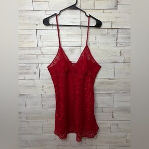Vintage gilligan O’Malley red slip lace dress XXL Valentine’s Day sexy plus size